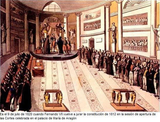 Juramento de la constitucion por Alfonso VII